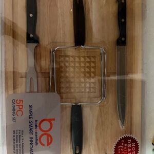 Basic Essentials: 5-Piece Carving Set - Black